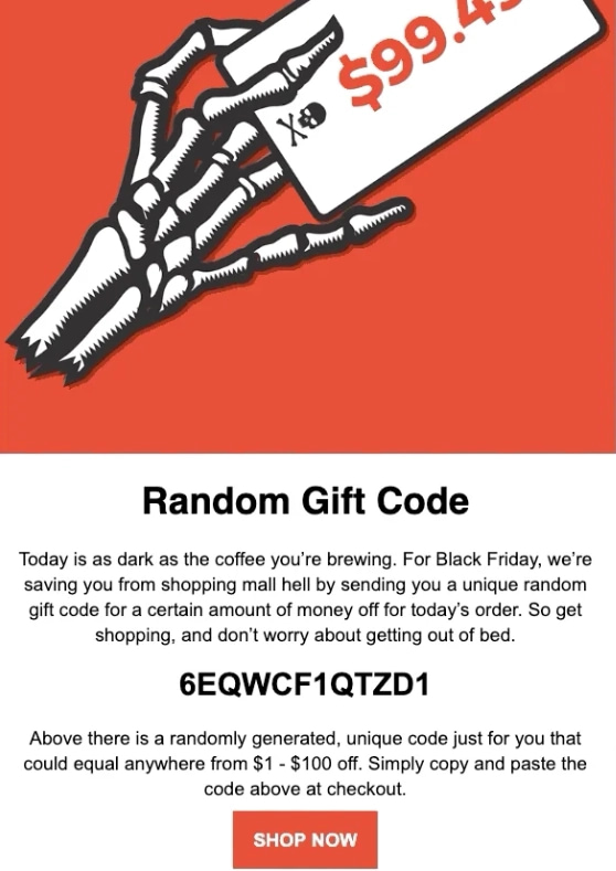 рандомная скидка